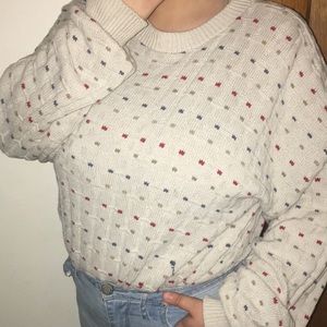 Polka dot sweater